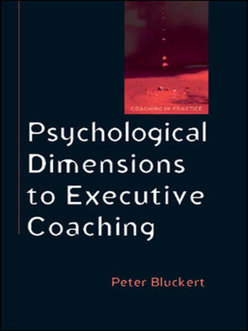Cover image for Psychological Dimensions of Executive Coaching